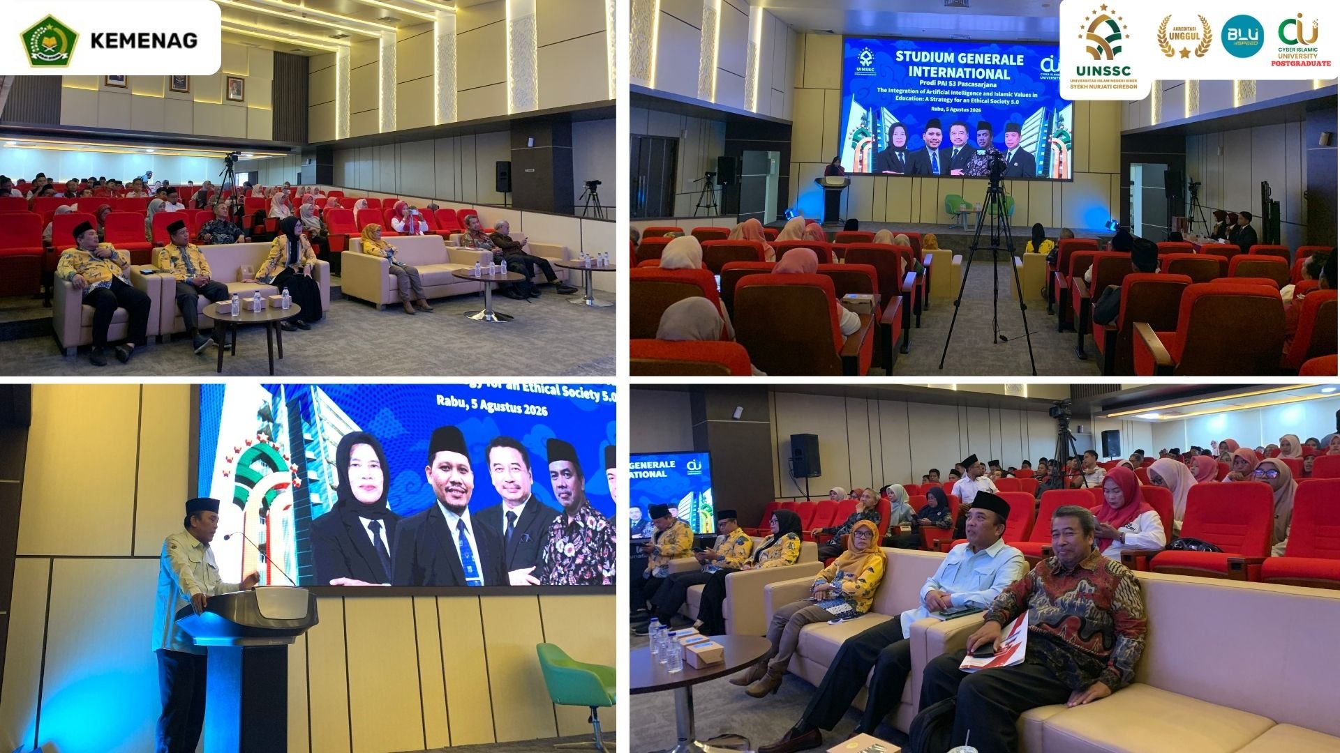 Prodi PAI S3 Pascasarjana UIN Siber Syekh Nurjati Cirebon Gelar International Studium Generale Bahas Integrasi 'Artificial Intelligence' dan Nilai-Nilai Islam dalam Pendidikan. Cirebon, 5 Agustus 2026.